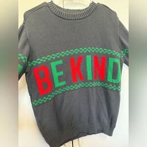 Be Kind holiday sweater.  Wear all winter.  100% cotton.   Medium.